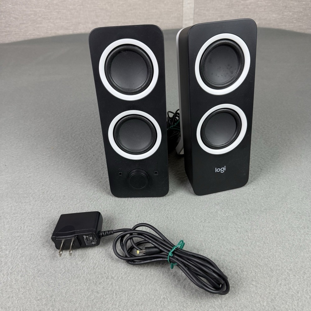 Logitech Z200 Multimedia Computer Speakers Black Stereo Audio PC Laptop Tested‎